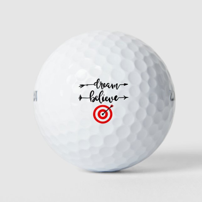 DREAM GLAUBEN ERREICHT GOLFBALL (Vorderseite)