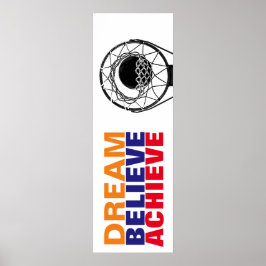 Dream glaubte Basketball Pop Art Style Poster