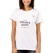Dream & Happy - Minimalistischer Motivierend Zitat