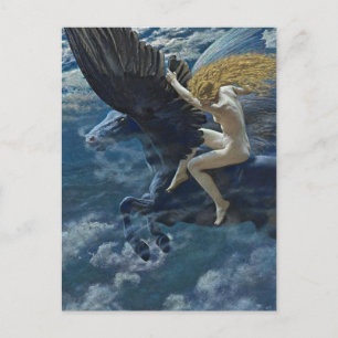 „Dream Idyll - Eine Walküre“ von Edward Robert Hug Postkarte
