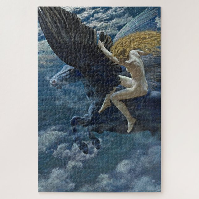 „Dream Idyll - Eine Walküre“ von Edward Robert Hug Puzzle (Vertikal)
