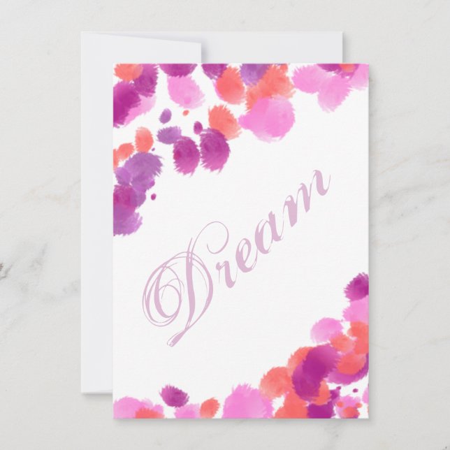 Dream Imagine Smash Book Page Scrapbooking Card (Vorderseite)