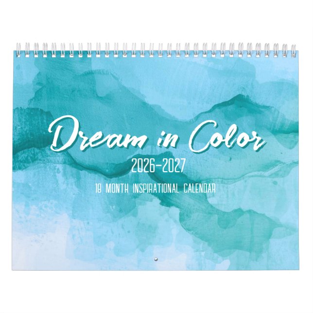 Dream in Color 18-Month Inspirational Calendar Kalender (Titelbild)