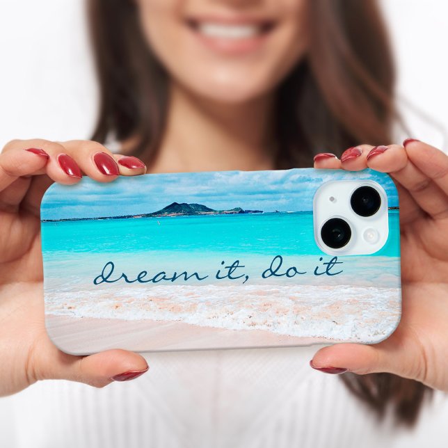 Dream It Do It Blue Ocean Hawaii Sandy Beach Foto Case-Mate iPhone Hülle (Von Creator hochgeladen)