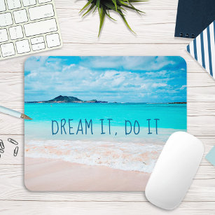 Dream It Do it Hawaii Tropical Sandy Beach Foto Mousepad