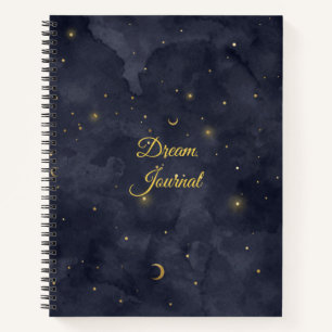 Dream Journal - Moon and Stars Celestial Design Notizbuch