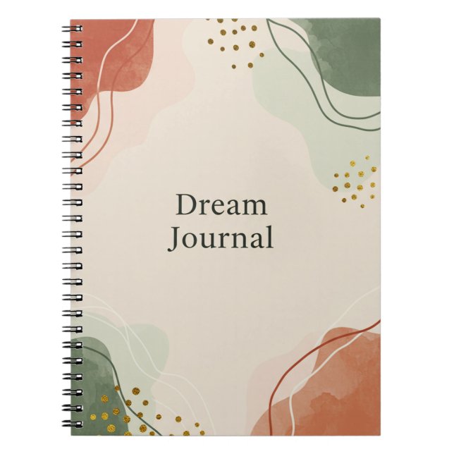 Dream Journal - Pastel Abstrakt Notizblock (Vorderseite)
