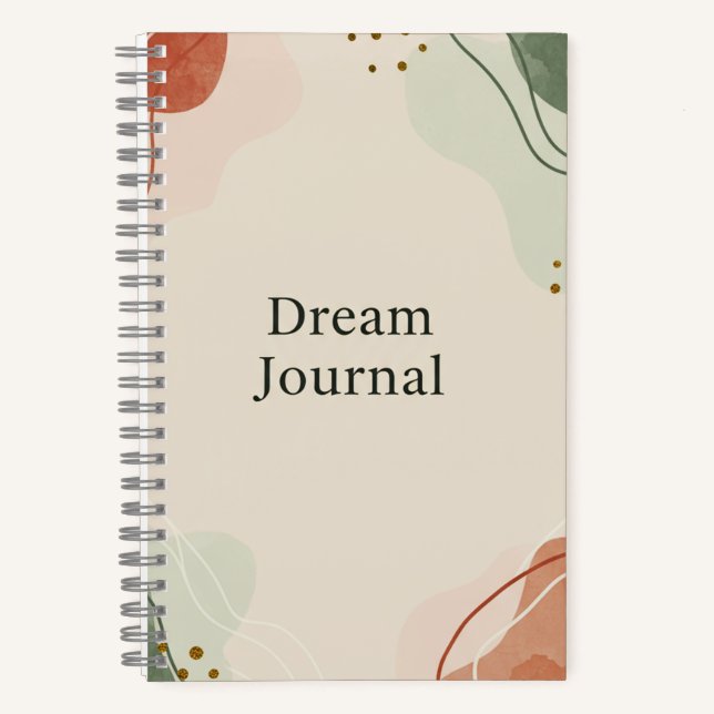 Dream Journal - Pastel Abstrakt Notizbuch (Vorderseite)