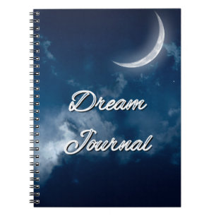 Dream Journal - Sliver Moon Night Sky Journal Notizblock