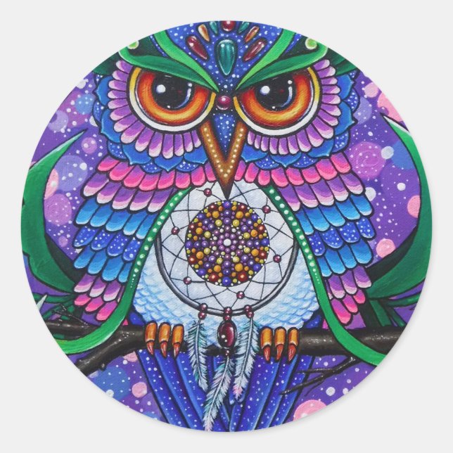 Dream Keeper Runder Aufkleber (Vorderseite)