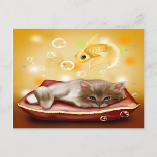 Dream Kitten Postkarte
