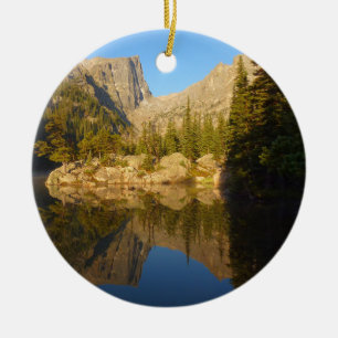 Dream Lake II im Rocky Mountain National Park Keramik Ornament