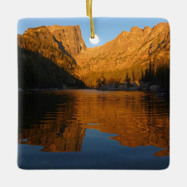 Dream Lake in Sunrise Light I Keramikornament (Vorderseite)