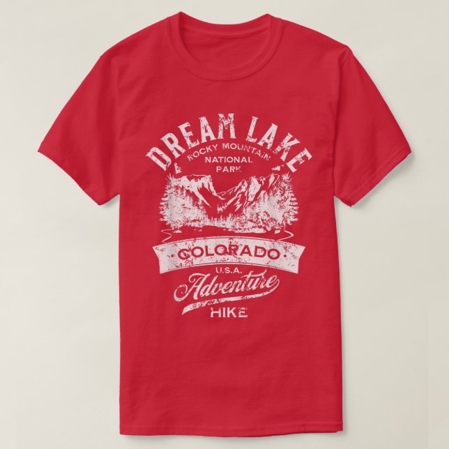 Dream Lake Rocky Mountain Nationalpark gestört T-Shirt (Design vorne)