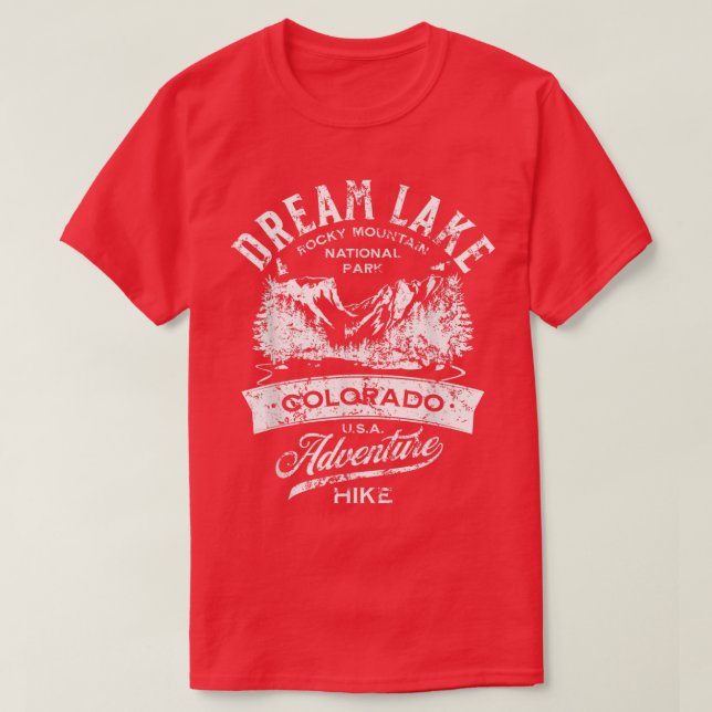 Dream Lake Rocky Mountain Nationalpark gestört T-Shirt (Design vorne)