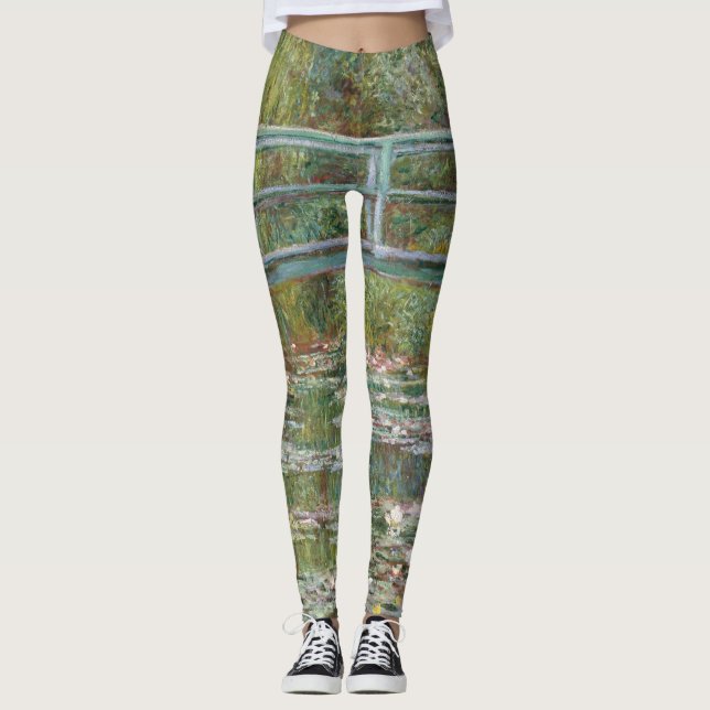 Dream Legging, Monet, Garten, klassisches Gemälde Leggings (Vorderseite)