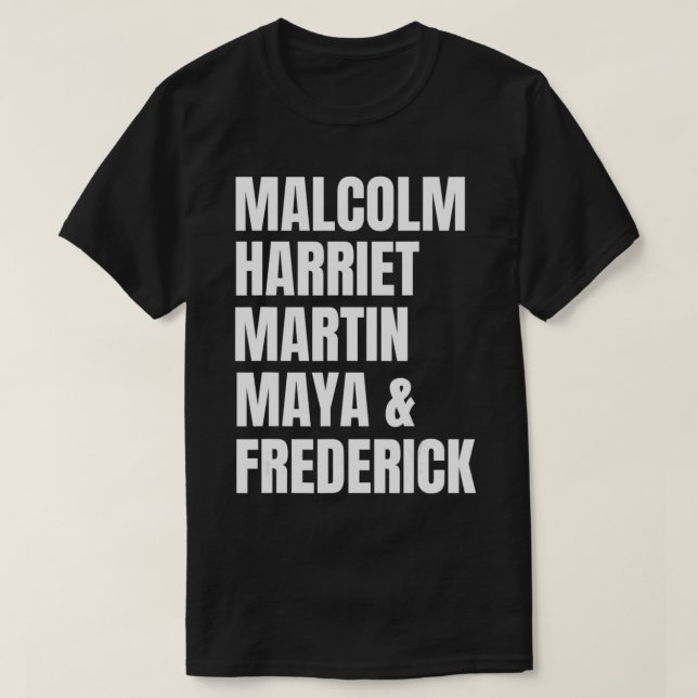 Dream Like Martin Lead Like Harriet Black History  T-Shirt (Design vorne)