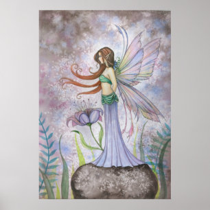 Dream Lily Fairy Art Poster