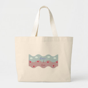 Dream & Love Pastel-Tasche Jumbo Stoffbeutel