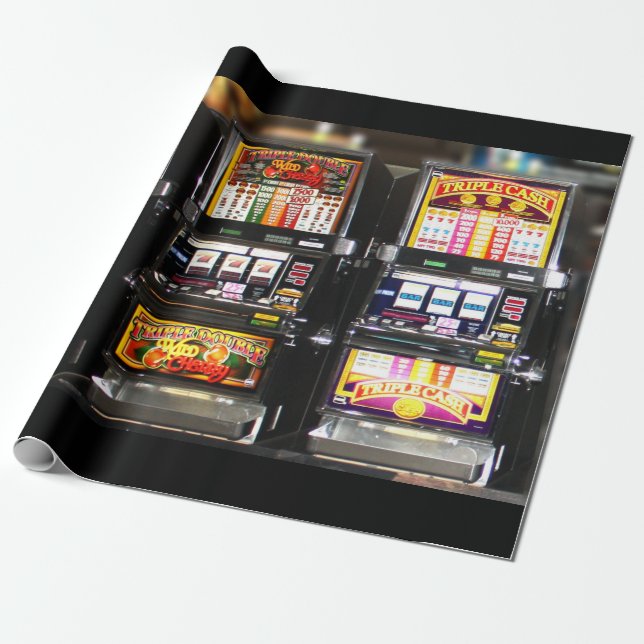 Dream Machines - Lucky Slot Maschinen Geschenkpapier (Ungerollt)