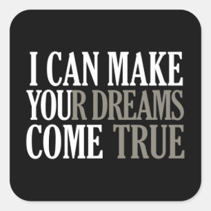 Dream Maker-Aufkleber Quadratischer Aufkleber