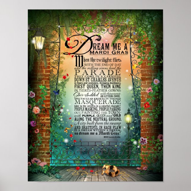 DREAM ME A MARDI GRAS POSTER (Vorne)