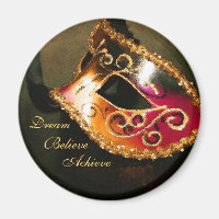 Dream Motivierend Masquerade Maske Magnet