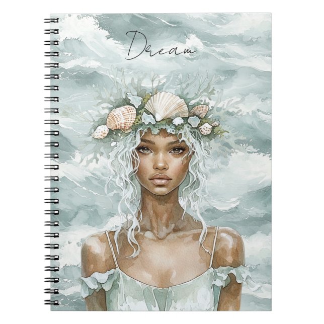 Dream Muscheln Ocean Lady Notizblock (Vorderseite)