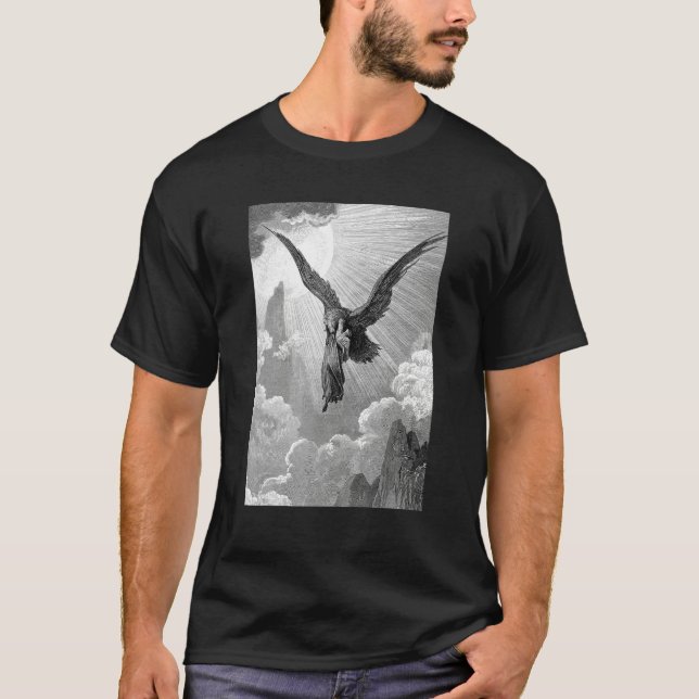 Dream of the Eagle Gustave Dore Romanticism Art T-Shirt (Vorderseite)