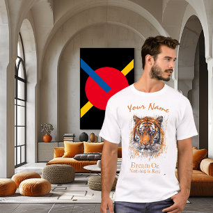Dream On - Nichts ist real   Cyberpunk Tiger Art T-Shirt