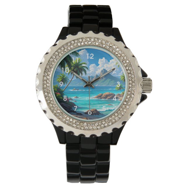 Dream On, Tropical Paradise, Armbanduhr (Vorderseite)