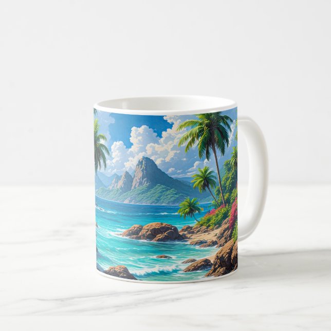 Dream On, Tropical Paradise, Kaffeetasse (VorderseiteRechts)