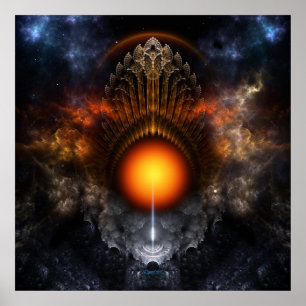 Dream Orb Fraktal Art Poster