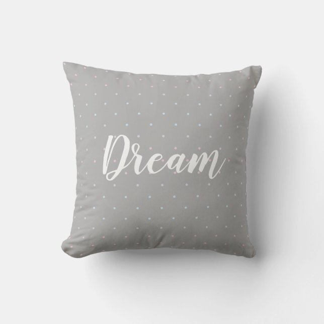 Dream Pastel Dot Pattern Pillow Kissen (Vorderseite)
