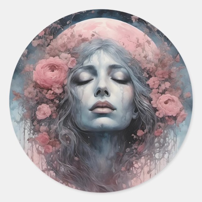 Dream Phantasy Runder Aufkleber (Vorderseite)