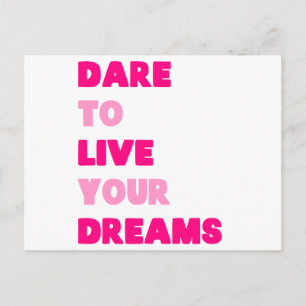 Dream Pink Postkarte