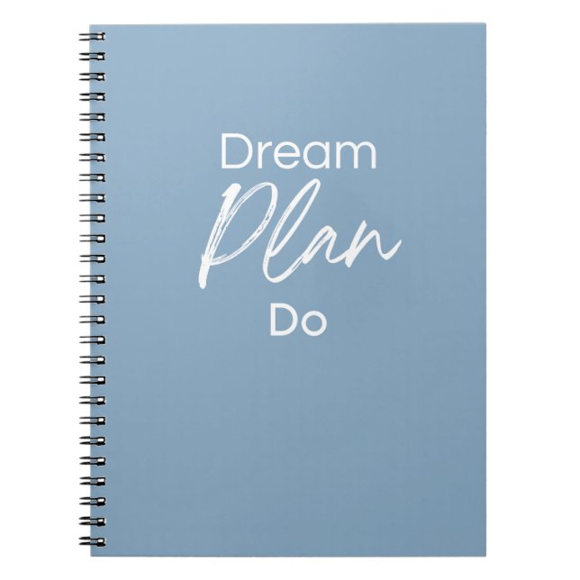 Dream. Plan. Do. – Motivational Notebook for Goal  Notizblock (Vorderseite)