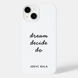 Dream Plan Do Pastell Lila Lila Modern Weiblich Case-Mate iPhone 14 Hülle