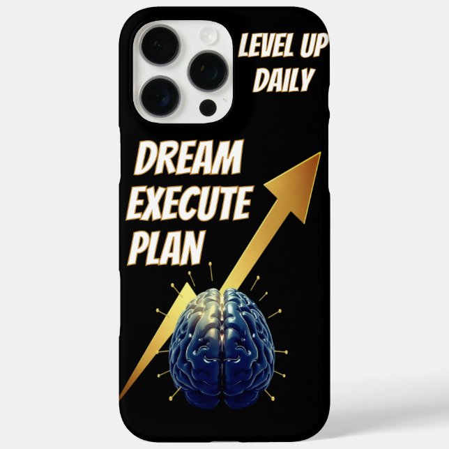 Dream. Plan. Execute. Phone Case – Success Quote  (Rückseite)
