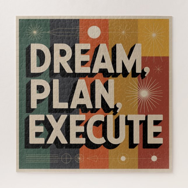 Dream, Plan, Execute Puzzle (Vertikal)
