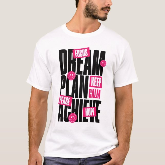 Dream Plan keep calm Tshirt  (Vorderseite)