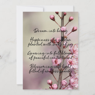 Dream Poem Cherry Blossom Blume