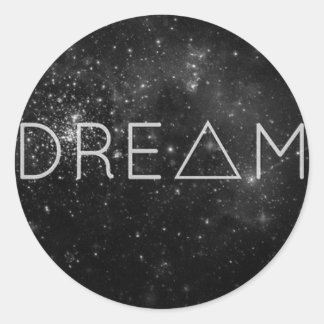 Dream-Produkte Runder Aufkleber