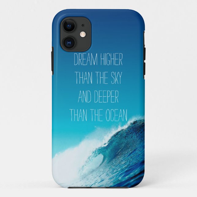 Dream quote iPhone 5 Fall Ozeanwellen Case-Mate iPhone Hülle (Rückseite)