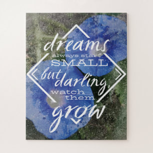 Dream quote Puzzle Kinderzimmer Art, Baby Dusche G