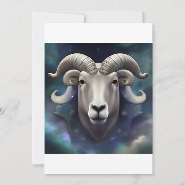 Dream Ram Dankeskarte (Vorderseite)
