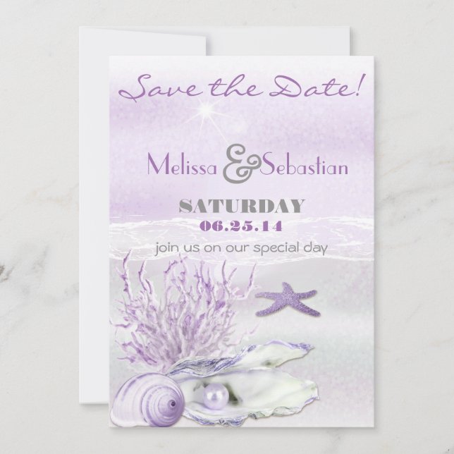 Dream Shore Beach Orchid WeddingSave the Date Save The Date (Vorderseite)