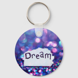 Dream signage umgeben von Sequenzen Schlüsselanhän Schlüsselanhänger