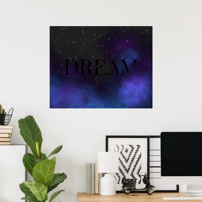 Dream Space Nebula Poster (Heimbüro)