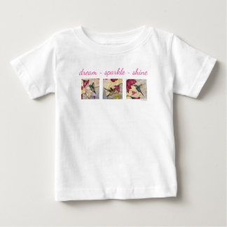 Dream Sparkle Shine Hummingbird Art Baby Tutu Baby T-shirt